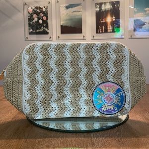 Stoney Clover Lane woven large pouch